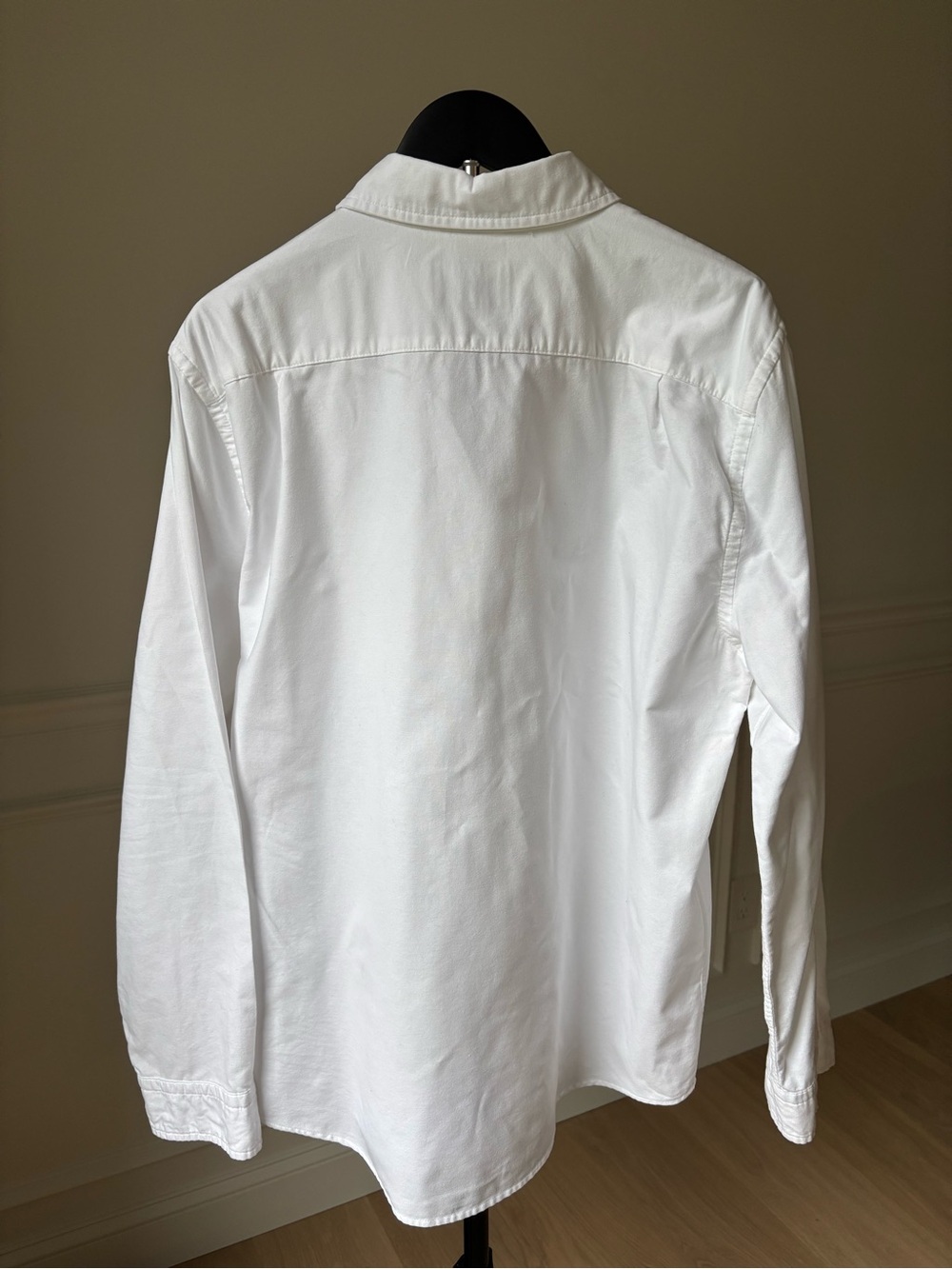 EXPRESS 100% Cotton Men's White Casual Button-Down Shirt, SIZE L - Picture 6 of 7